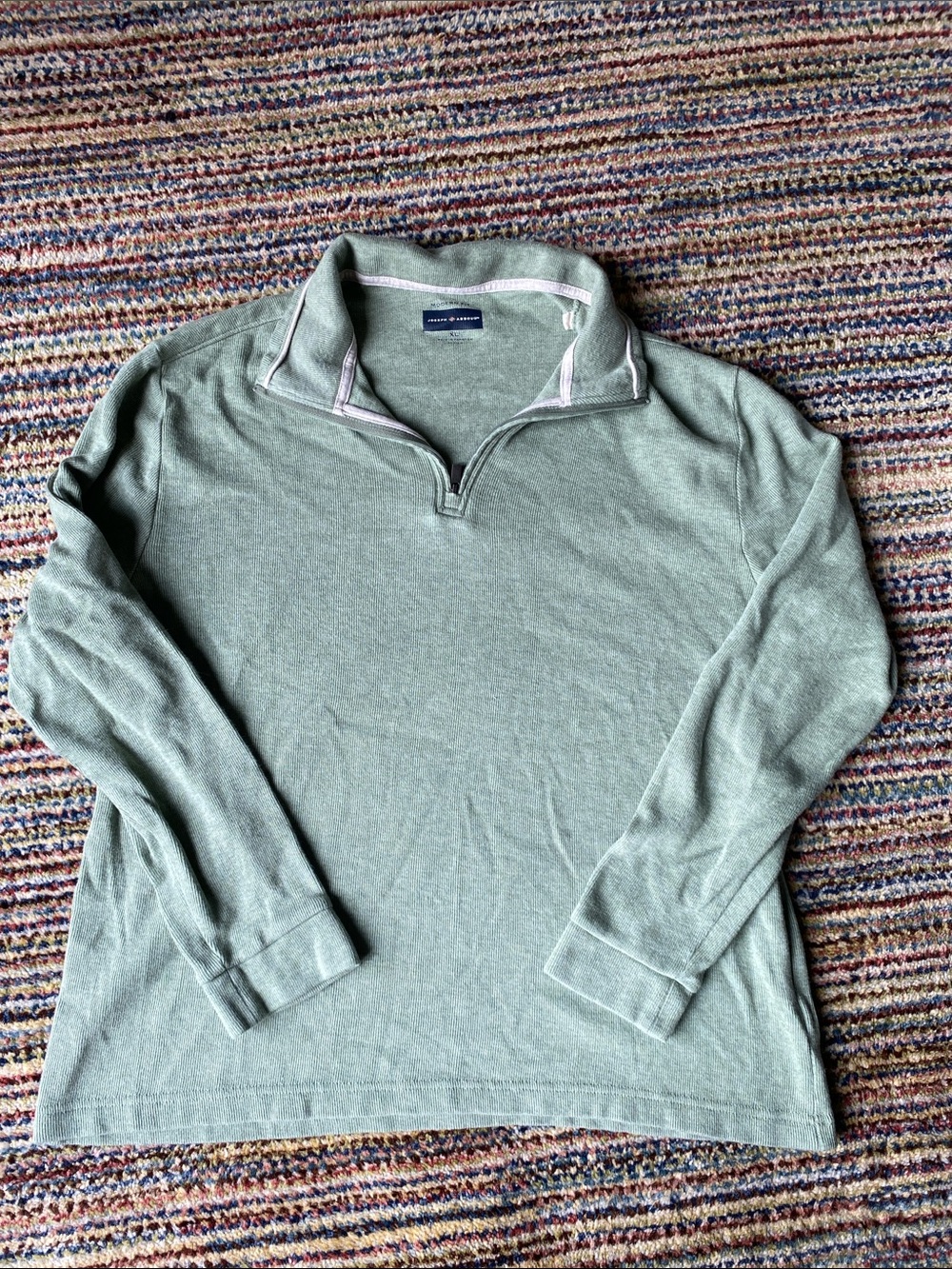 Peter Millar Sage Green Half-Zip Pullover